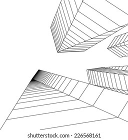 3d architecture building 