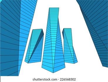 3d architecture building 