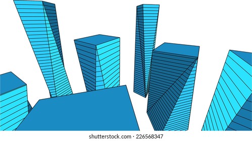 3d architecture building 