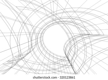 3d architecture building