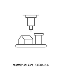 3d architecture icon. Element of 3d printing icon. Thin line icon for website design and development, app development. Premium icon