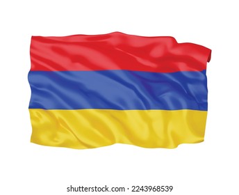 3d Armenia flag national sign symbol