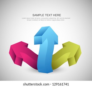 3d arrow background
