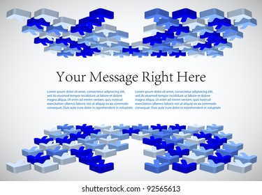 3d arrow business background for your company. Vector illustration. Best choice