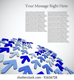 3d arrow business background for your company. Vector illustration. Best choice