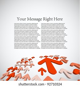 3d arrow business background for your company. Vector illustration. Best choice