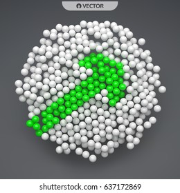 3d arrow. Business concept. Vector illustration. 