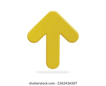 3d up arrow icon illustration