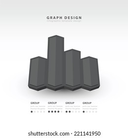 3d arrow infographics black color balance