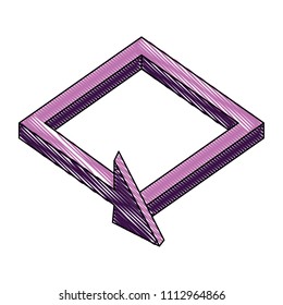 3d arrow square direction virtual reality