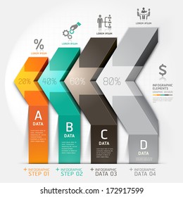 3d arrow staircase diagram business step options. Vector illustration. can be used for workflow layout, banner, number options, step up options, web design, infographics.