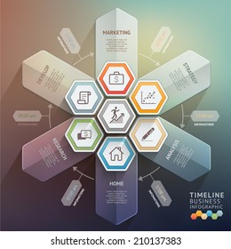 3d arrow timeline infographics. Vector illustration. can be used for workflow layout, banner, diagram, number options, step up options, web design.