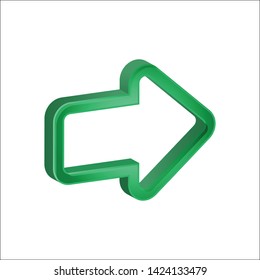 3D Arrows colors vector sign illustration