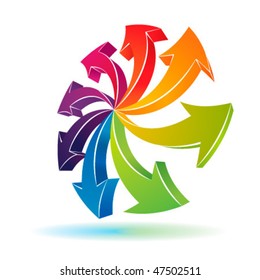 3d arrows symbol