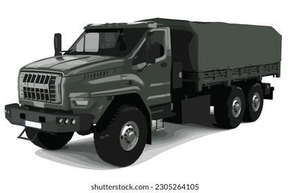 plantilla de vector de diseño de arte de transporte militar