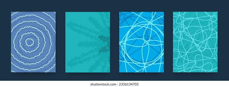 3d Art Water Texture Pool. Abstract Seamless Templates of Ripple  Water Surface. Background Summer Pattern with Water Splashes, Sea, Ocean for Social Media, Banner, Poster, Flyer. 