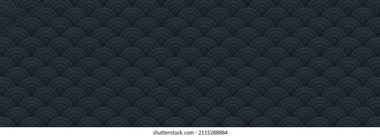 3d Asian wave pattern background. Vector illustration