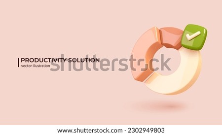 3D Audience segmentation concept. 3D Realistic creative conceptual symbol of statistics and marketing research Icon. Company defines customers in cute cartoon style. Vector illustration