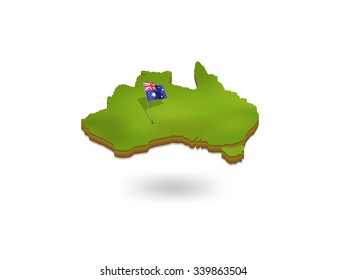3d australia map