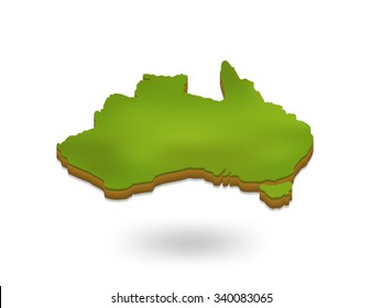 3d australia map