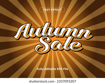 3D Autumn Text Effect Design