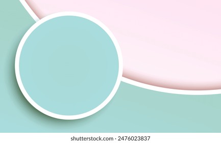 3d Avatar template illustration in pink blue color background. Avatar, user profile, person icon, gender neutral silhouette, profile picture. Suitable for social media profiles, icons, screensavers 

