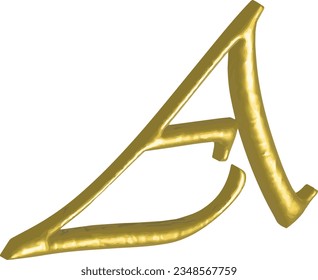 3d-Stockbild A und B-Buchstaben Alphabet