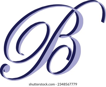 3 d A y B Letra Alphabet Vector imagen de material