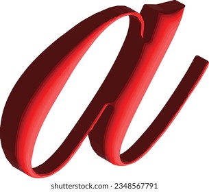 3 d A y B Letra Alphabet Vector imagen de material