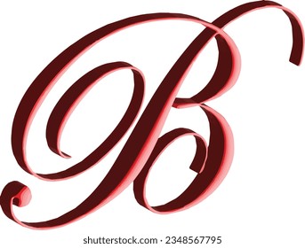 3d-Stockbild A und B-Buchstaben Alphabet