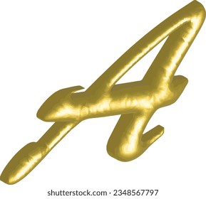 3d A and B Letter Alphabet Vector Stock Image