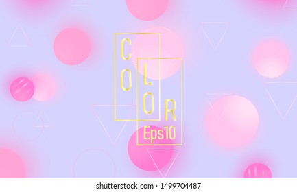 3d background. Baby pattern. Color geometric shapes. Vector. Soft background.