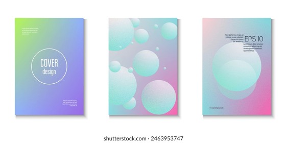 3d Background. Blue Texture Holographic Set. Aesthetic Trend Collection. Hipster Banner. Noise Triangle Shape. Creative Placard. Gradient Design. Pink 3d Background