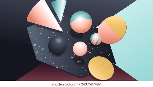 3d background concept vector design in eps 10