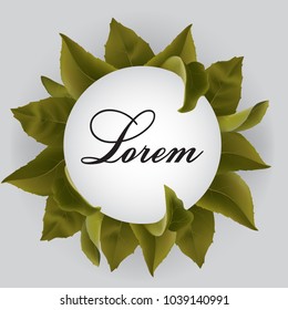 3d background for design. nature, foliage, leaves,
