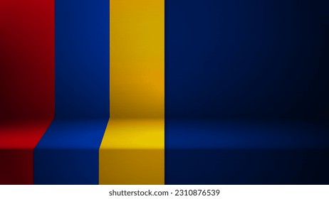 3d background with flag of Armenia. An element of impact for the use you want to make of it.