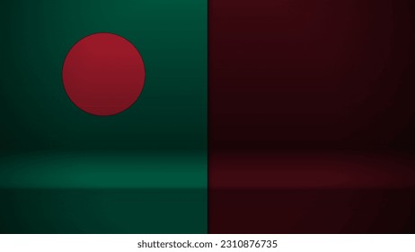 3d background with flag of Bangladesh. An element of impact for the use you want to make of it.