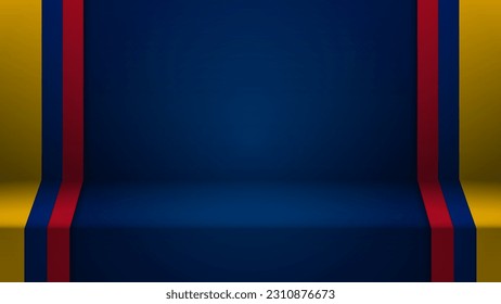 3d background with flag of Colombia. An element of impact for the use you want to make of it.