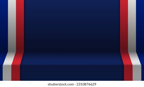 3D Hintergrund mit Flagge von Frankreich. Ein Effekt für die Verwendung, die Sie daraus machen wollen.