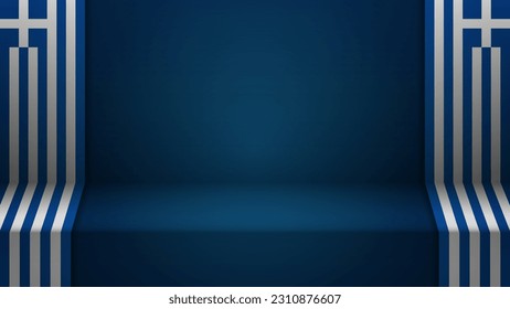 3d background with flag of Greece. An element of impact for the use you want to make of it.