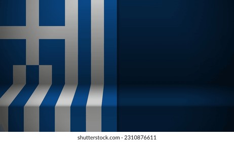 3d background with flag of Greece. An element of impact for the use you want to make of it.