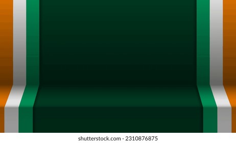 3d background with flag of IvoryCoast. An element of impact for the use you want to make of it.