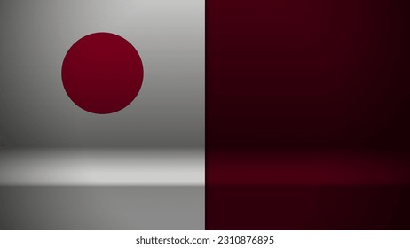3d background with flag of Japan. An element of impact for the use you want to make of it.
