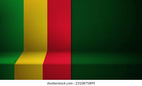 Tercer fondo con bandera de Mali. Un elemento de impacto para el uso que desea hacer de él.