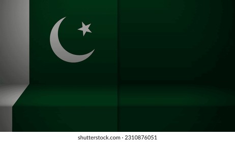 Tercer fondo con bandera de Pakistán. Un elemento de impacto para el uso que desea hacer de él.