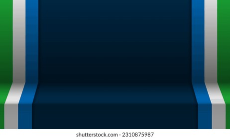 Tercer fondo con bandera de Sierra Leona. Un elemento de impacto para el uso que desea hacer de él.