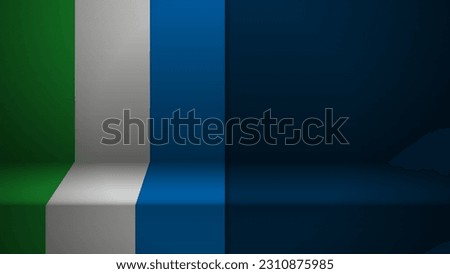 3d background with flag of SierraLeone. An element of impact for the use you want to make of it. Stock photo © 