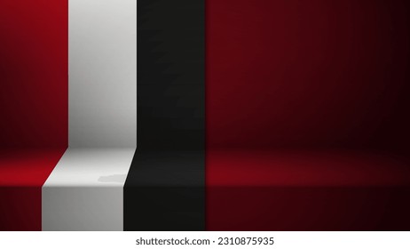 3d background with flag of Yemen. An element of impact for the use you want to make of it.