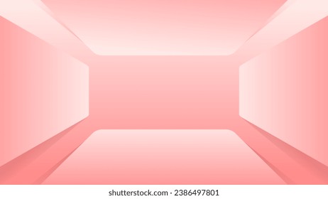 Fondo 3D luz geométrica color rojo oscuro forma abstracta habitación moderna rectángulo espacio de línea gradiente