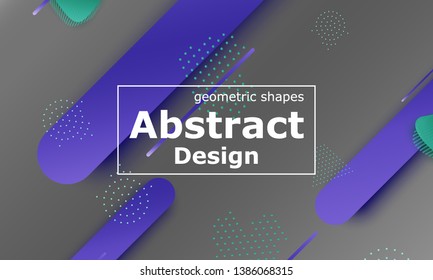 3d background. Material design. Minimal abstract cover. Creative colorful wallpaper. Trendy gradient poster. Vector illustration.